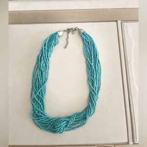 Turquoise Multi Strand Beaded Necklace